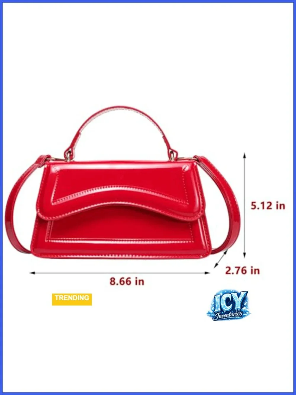 Women's Small Top Handle Satchel Shoulder Bag PU Crossbody Purse